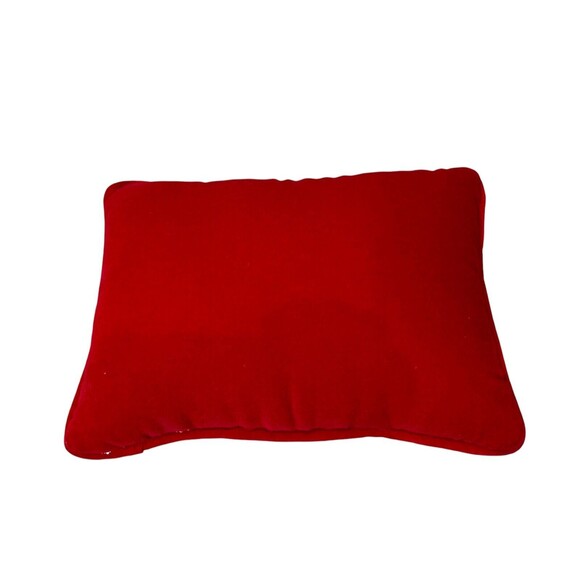 Set of 3 Needlepoint Christmas-Themed Holiday Mini Pillows 6" x 9" x 3" EUC - Picture 4 of 8